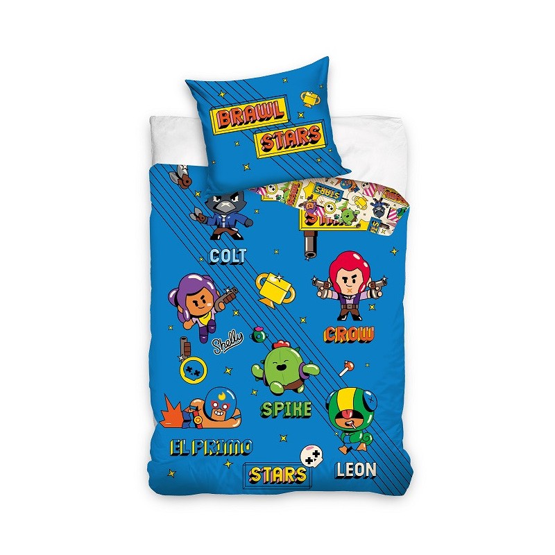 Parure de lit Brawl Stars Heroes 140 x 200 cm, 70 x 90 cm