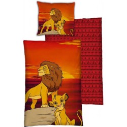 Parure de lit Disney Le Roi Lion Sunset Roar 140x200cm, 63x63 cm Microfibre