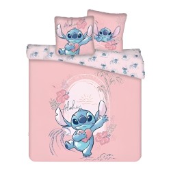 Parure de lit double Disney Lilo et Stitch Heart 240×220cm, 65x65 cm