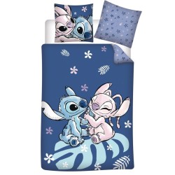 Parure de lit Disney Lilo et Stitch Love 140×200 cm, 65x65 cm