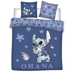 Parure de lit double Disney Lilo et Stitch Ohana 240×220 cm, 65x65 cm