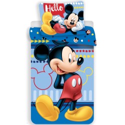 Parure de lit Disney Mickey 140×200 cm, 60×80 cm