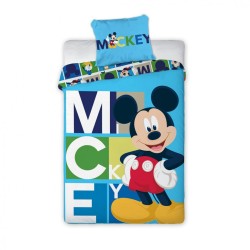 Disney Mickey Timeless Character Bettbezug 140x200cm, 63x63 cm Microfaser