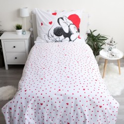 Disney Mickey Minnie Love Bettw√§scheset 140√ó200cm, 70√ó90 cm