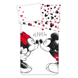 Disney Minnie  and Mickey bedding set 140×200cm, 70×90 cm