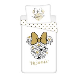 Disney Minnie  Gold bedding set 140×200cm, 70×90 cm