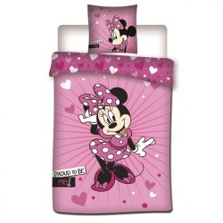 Disney Minnie Proud Bettw√§sche 140√ó200cm, 63√ó63 cm Micro-faser