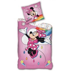 Disney Minnie Rainbows Support de lit 140√ó200cm, 63√ó63 cm Micro-faser