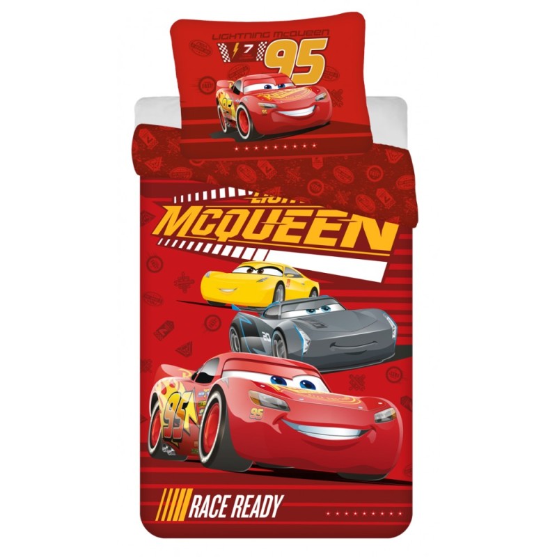 Disney Cars Race Ready bedding set 140×200cm, 70×90 cm microfibre