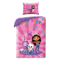 Gabby's Dollhouse Party-tastic Bed linen 140×200 cm, 70×90 cm Microfibre