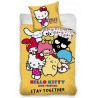 Hello Kitty Stay Together  bed linen 140×200cm, 70x90 cm