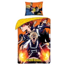 My Hero Academia Fire bedding cover 140×200cm, 70×90 cm