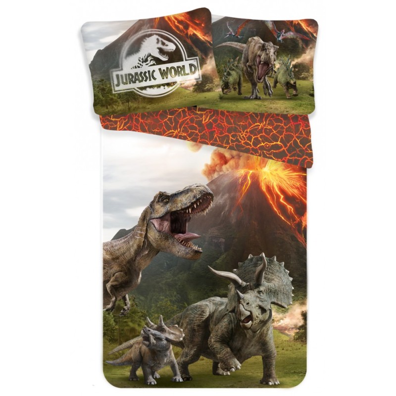 Jurassic World Lava bedding set 140x200 cm, 70x90 cm