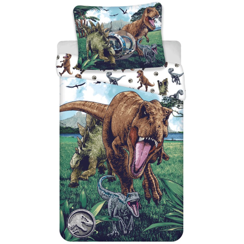 Jurassic World Trio Bedding set 140x200 cm, 70x90 cm