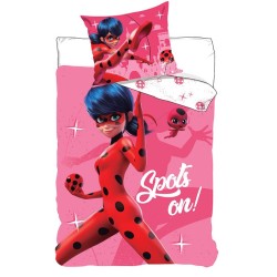 Miraculous Ladybug Spots bedding cover 140×200cm, 60×70 cm