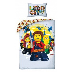 Lego City Bedding set 140×200cm, 70×90 cm