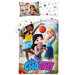 Lego Good Vibes Friends bedding set 140×200cm, 70×90 cm