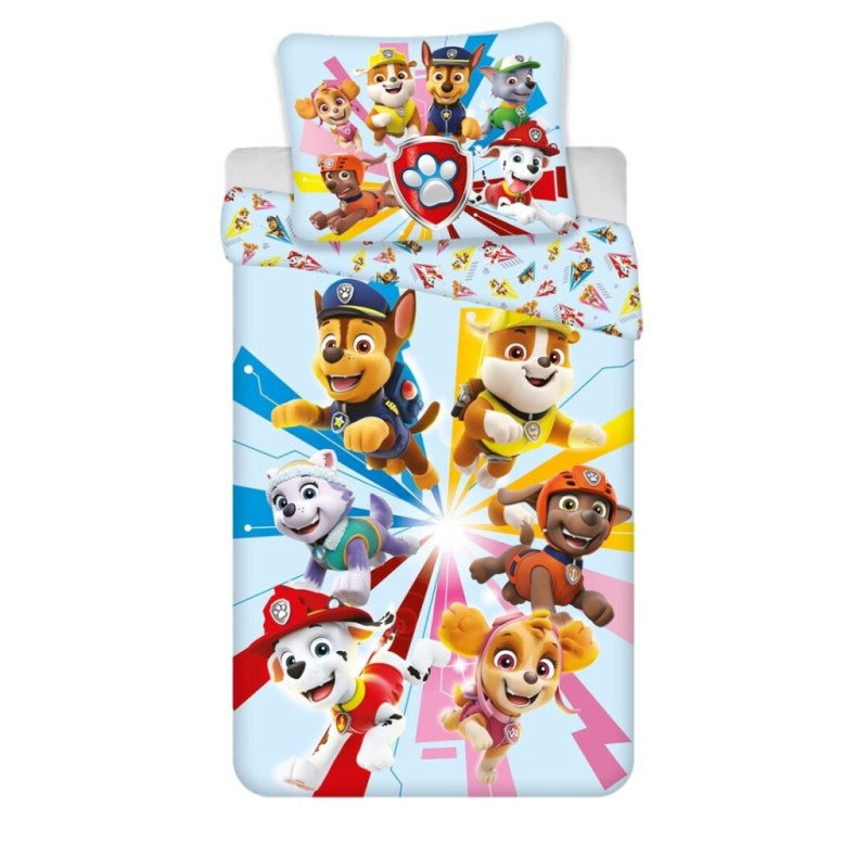 Housse de lit Paw Patrol 140×200 cm, 65x65 cm