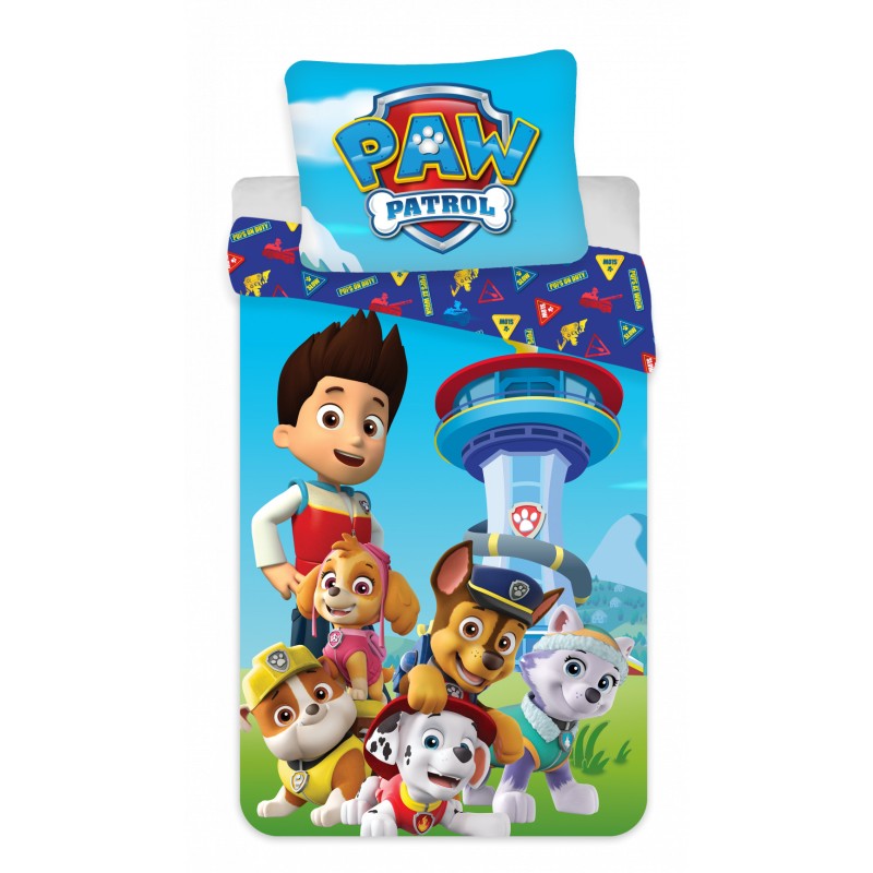 Paw Patrol bedding set 140×200cm, 70×90 cm microfibre