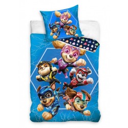 Paw Patrol Blue Lightning bedding set 140×200cm, 70x90 cm