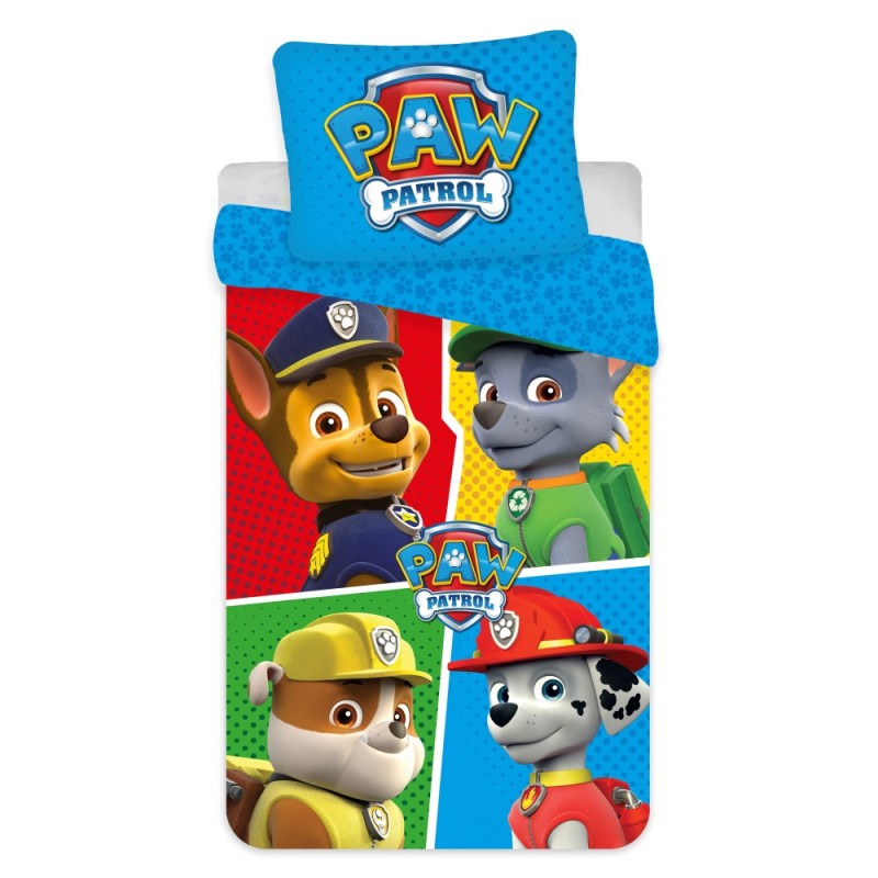 Paw Patrol Micro-faser Bettw√§sche 140√ó200cm, 70√ó90 cm