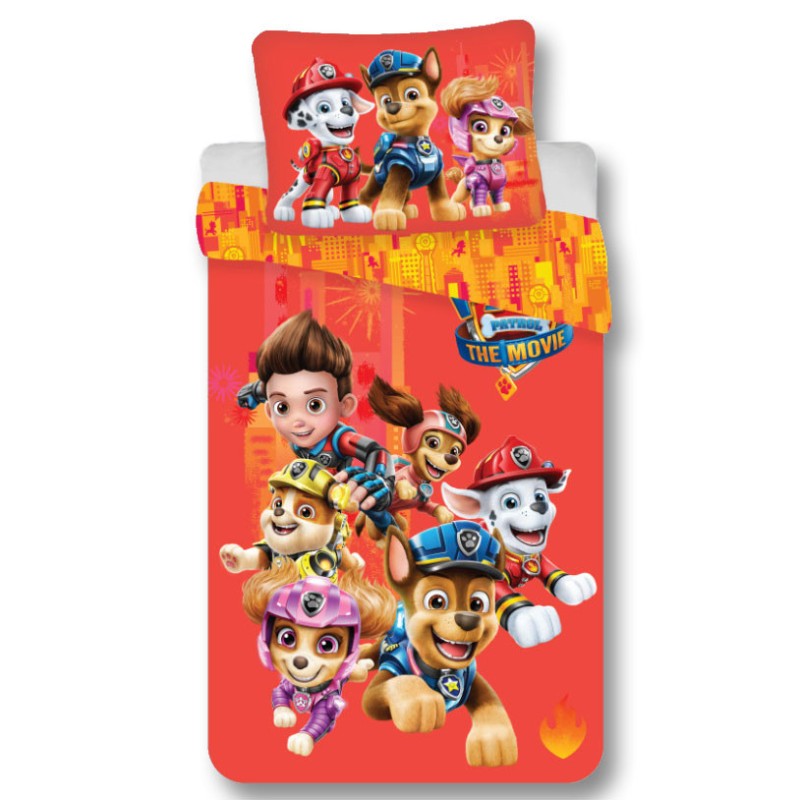 Paw Patrol The Movie bedding cover 135x200 cm, 80×80 cm