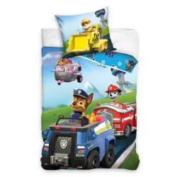 Paw Patrol Transportation  bedding set 140×200cm, 70x90 cm