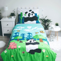 Minecraft Explore Overworld Bedding Set 140×200cm, 70×90 cm