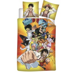 Parure de lit One Piece Journey 140 à 200 cm, 65 à 65 cm