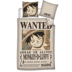 One Piece Wanted bedding cover 140×200cm, 65×65 cm