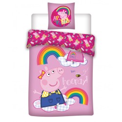 Peppa Pig bedding set 135×200cm, 80×80 cm