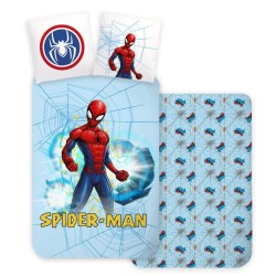 Spiderman Light Blue bedding cover 140×200cm, 70×90 cm