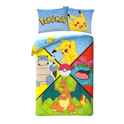 Pokémon Fourfold bedding set 140×200cm, 70×90 cm