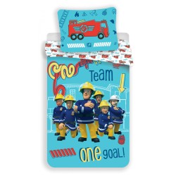 Fireman Sam bedding set Team 140×200cm, 70×90 cm