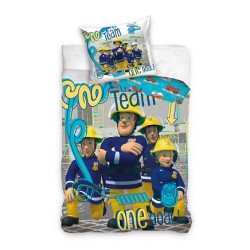 Fireman Sam Team Goal Bedding Set 140×200cm, 70x90 cm