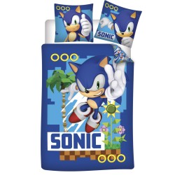 Sonic the Hedgehog Coin Chase Sonic the Hedgehog Bedding Set 140×200cm, 70×90 cm