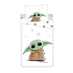 Parure de lit Star Wars Baby Yoda 140x200 cm, 70x90 cm