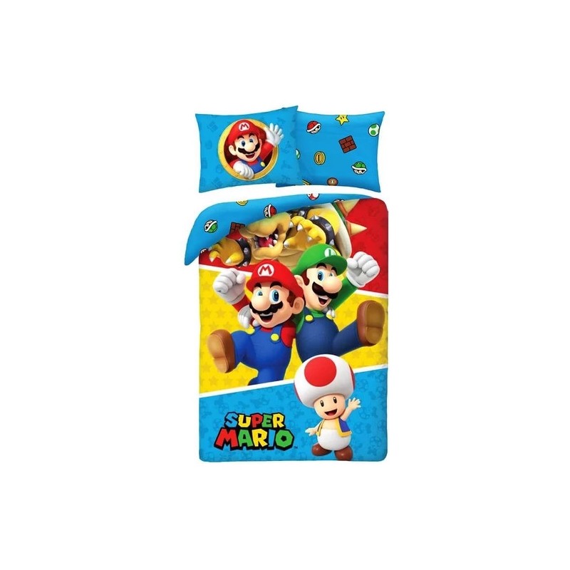 Super Mario √°gynem≈±huzat 140√ó200cm, 70√ó90 cm