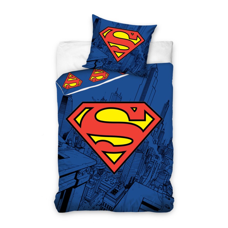 Parure de lit Superman Blue 140√ó200cm, 70√ó90 cm