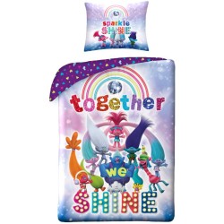 Trolls Shine bedding set 140x200 cm, 70x90 cm