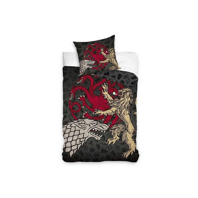 Game of Thrones Houses bedding set 140×200cm, 70x90 cm