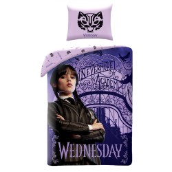 Wednesday Nevermore Academy bedding set 140x200cm, 70x90 cm