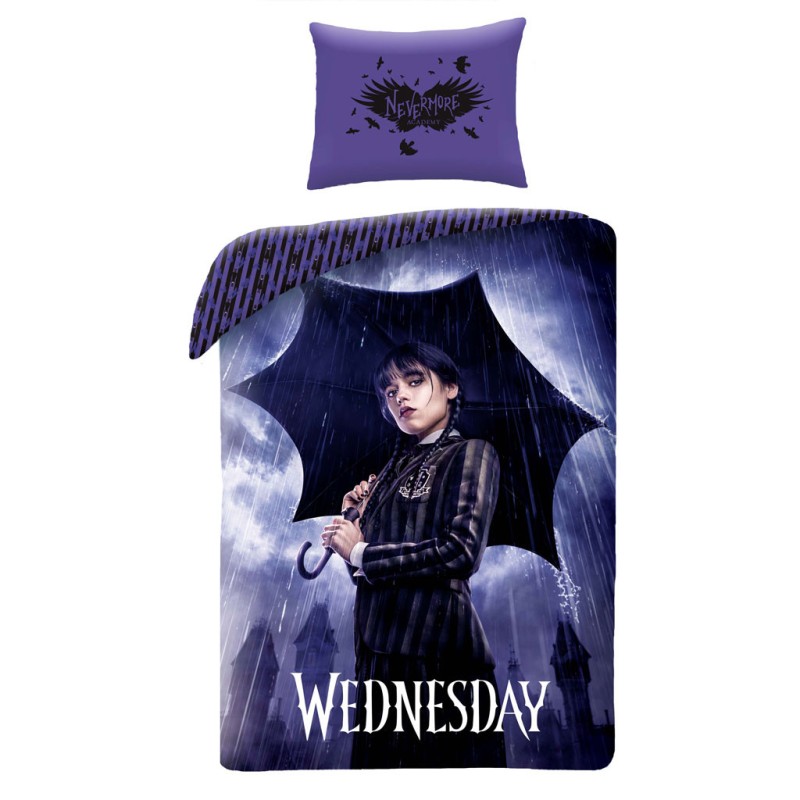 Wednesday Rainy Day bedding set 140×200cm, 70×90 cm