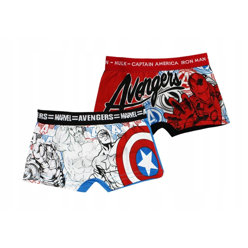 Boxer Avengers pour enfants, lot de 2 pièces, 4/5 ans