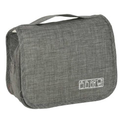 Sac suspendu de voyage cosmétique organisateur de cosmétiques pliant gris
