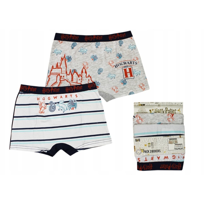 Boxer pour enfants Harry Potter 2 pièces/pack 8/10 ans