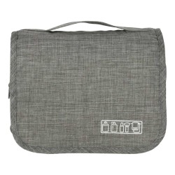 Sac suspendu de voyage cosmétique organisateur de cosmétiques pliant gris
