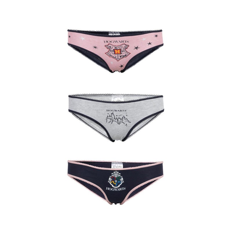 Harry Potter Hogwarts kids underwear, 3 pack panties 98/104 cm