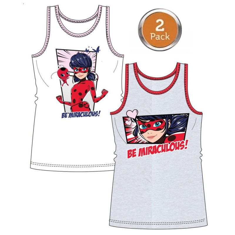 Miraculous Ladybug children's sleeveless shirt 2-piece set 110/116 cm