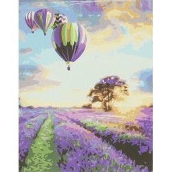 Image painting by numbers 50x40cm lavender field